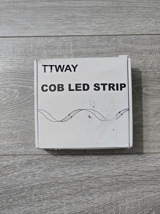 Bandă LED COB 2700K Alb Cald 5m – 24V, Reglabilă, CRI90+, Telecomandă