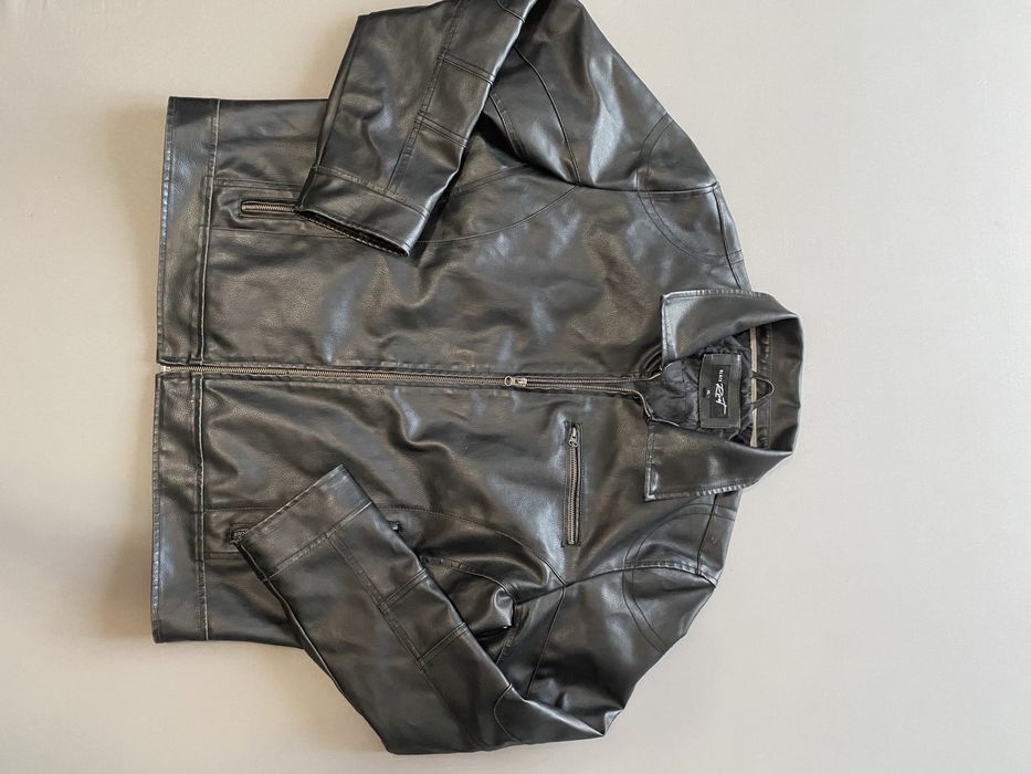 Geaca piele naturala Black Rivet XL