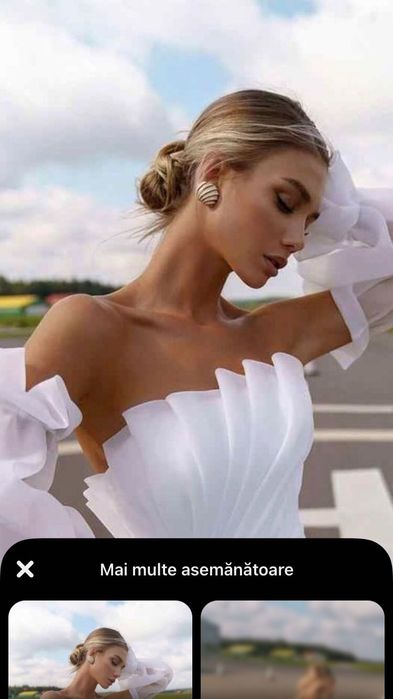 Rochie de mireasa Barbara Langellotti cu mâneci detasabile