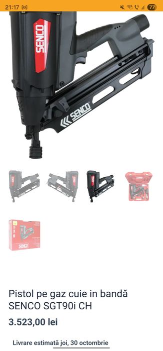 Pistol cuie Senco SGT90i