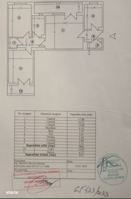Apartament 3 camere / Lujerului / metrou 3