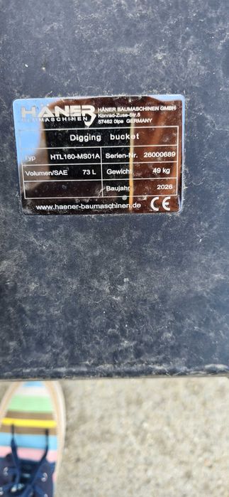 Cupa excavare HANER HTL160-MS01A NOUA (An 2026) - 600mm miniexcavator