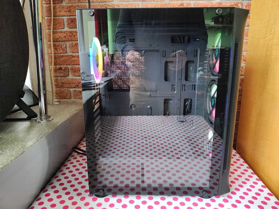 Carcasa PC Spacer Shield RGB Black.