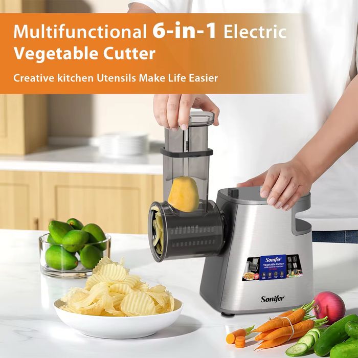Электрическая овощерезка Sonifer SF-5531 6 в 1