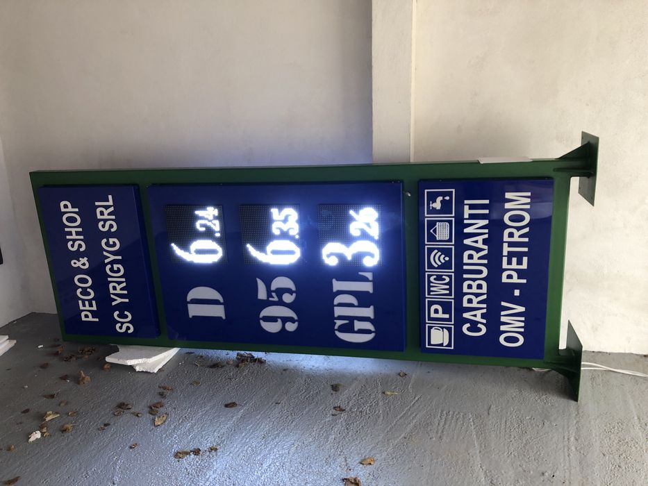 Totem benzinarie PECO , GPL , Jeton firma