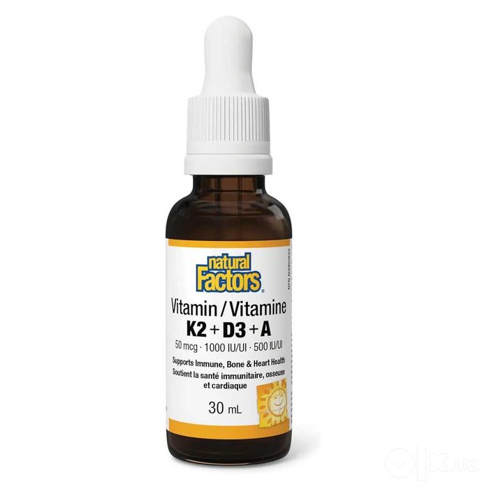 Natural Factors  Vitamin K2+D3+A K2 D3 A