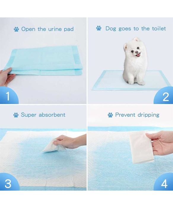 Set 30 covorase absorbante, 90x60cm, antiderapante caini