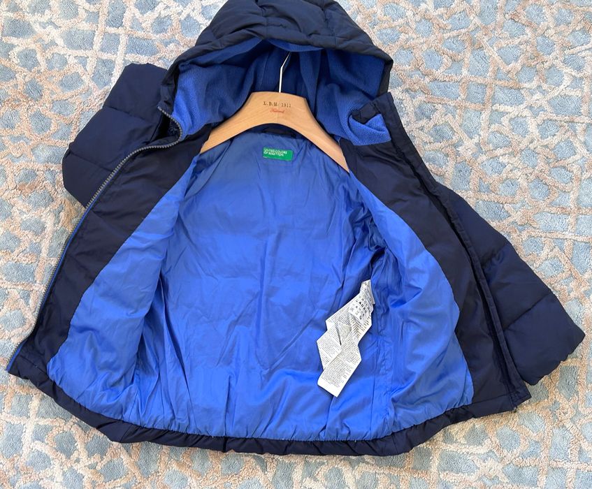 Страхотно топло пухено яке Benetton 4-5години