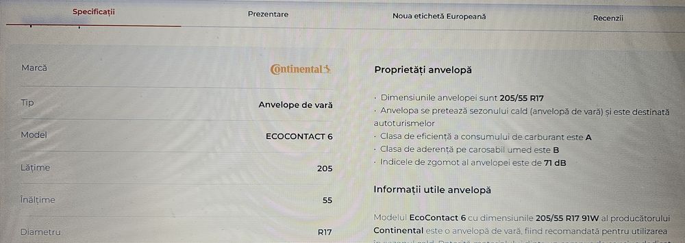 Cauciucuri De Vara / Anvelope De Vara 205 - 55 - 17''