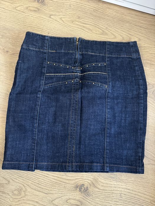 Fustă din denim cu flori