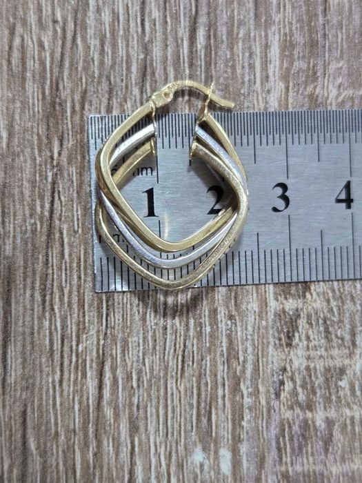 Златни обеци 14 карата 4.3 грама