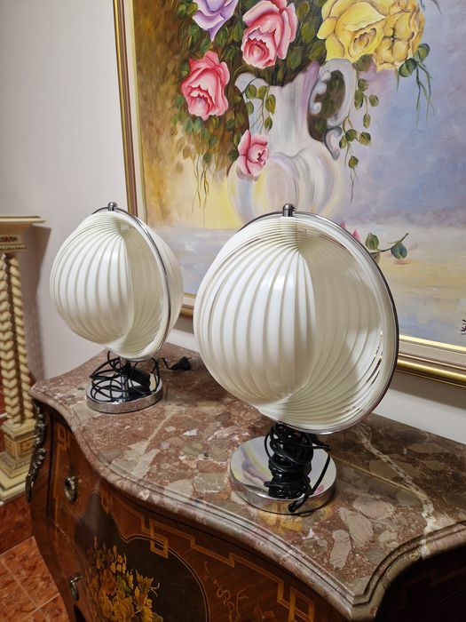 Чифт страхотни антикварни испански нощни лампи