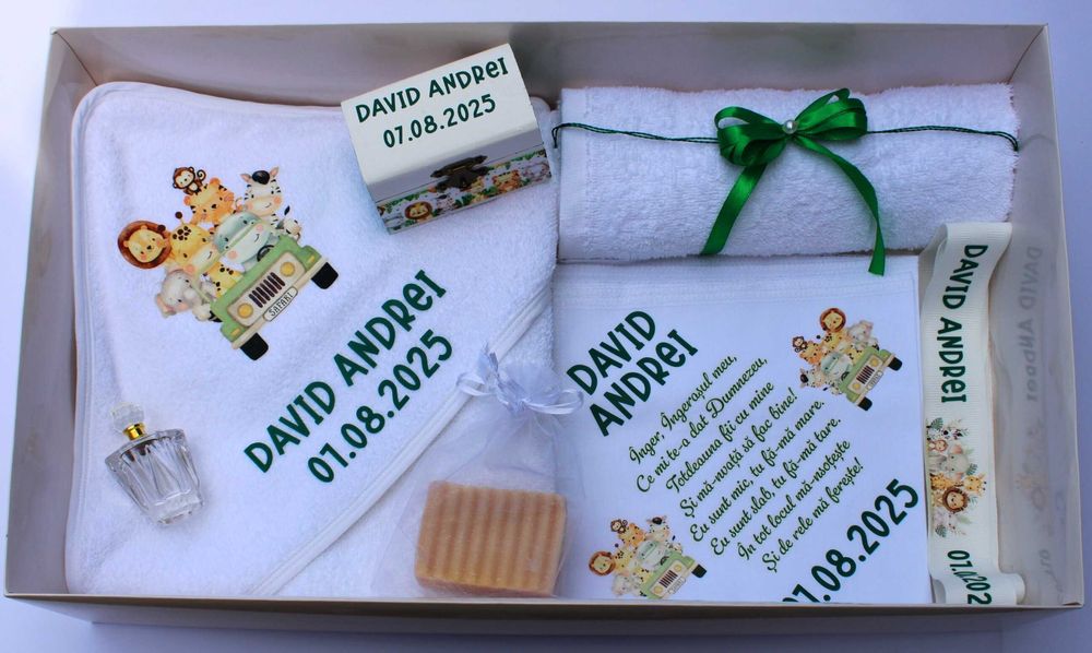 Trusou botez personalizat, 7 piese