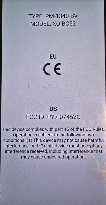 Sony Xperia 1 III cu husa spate originala Sony