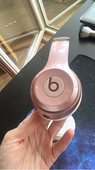 Căști wireless Beats Solo3 A1796 Rose Gold + husă