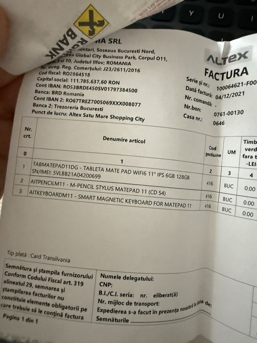 Huawei MatePad 11 + Tastatură + 2× M-Pencil — Pachet Complet