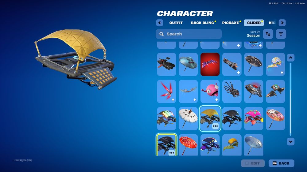 Fortnite акаунт от chapter 1 season 3 с много рядки скинове емоути и глайдери