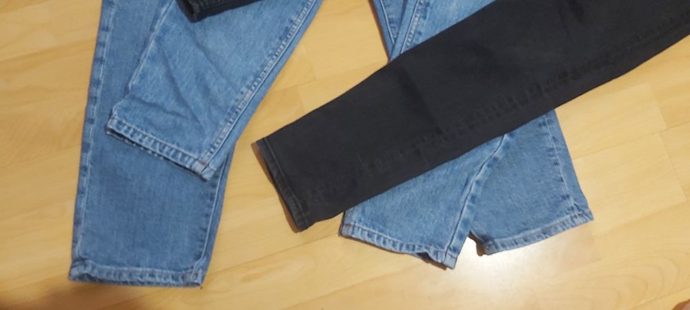 3 blugi, Pull and Bear si H&M, Skinny& Mom jeans