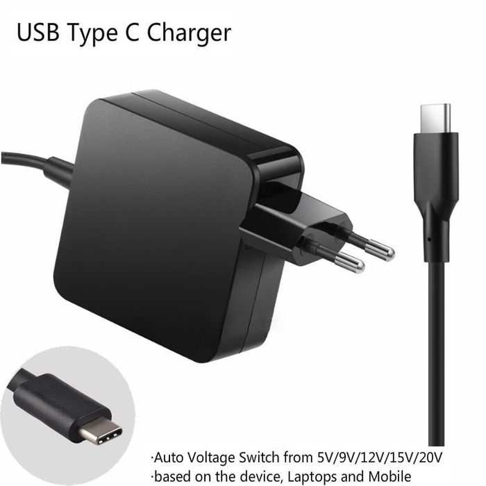Адаптер (БЛОК) питания Lenovo Standard 65W/90w AC Adapter (USB Type-C)