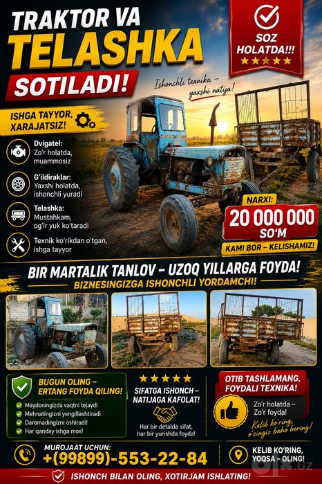 Traktor va telashka