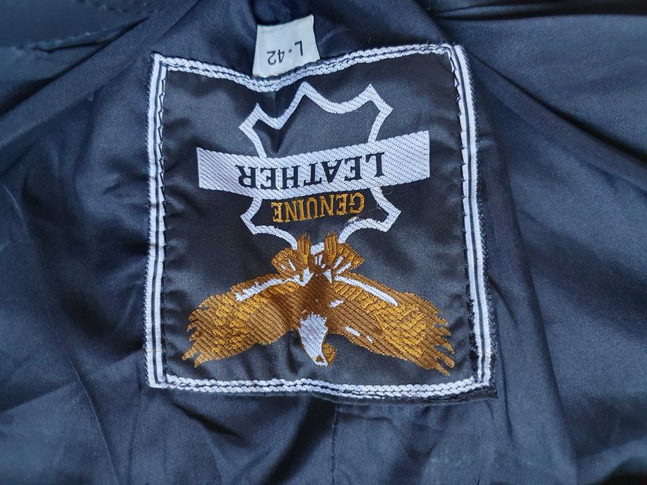 Pantaloni de piele Genuine Leather - Marimea L - 42 (Talie 74 cm)