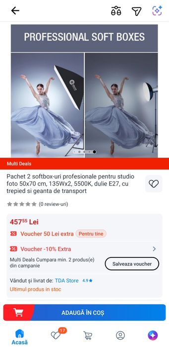 Ombar Softbox profesional studio foto