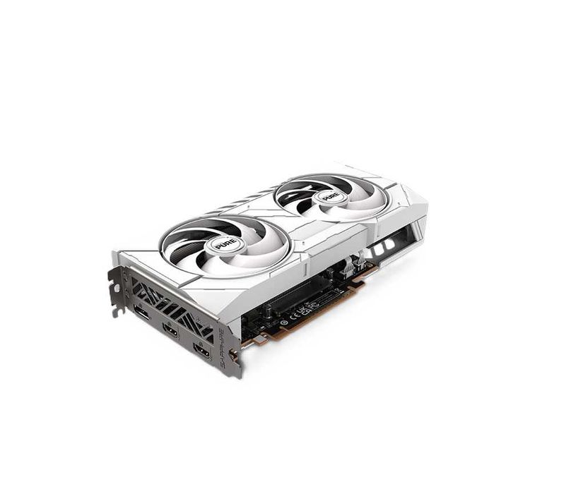 { 9060 XT Sapphire Pure 16GB GDDR6 (2 кулера) [White]