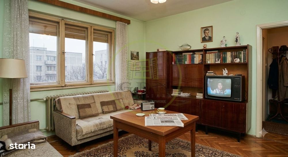 2 camere Aleea Rosiorilor • 34 mp • Original 1979 • Fara balcon — fotografia 1