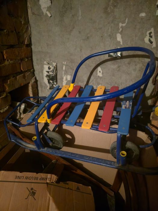 Детские сани с колесами