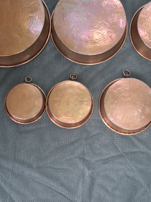 Tavi de copt vintage, cupru