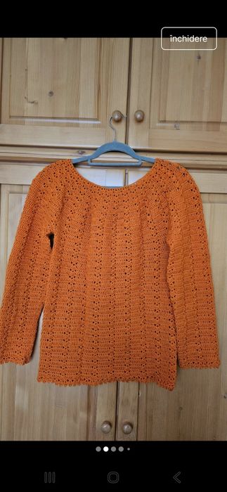 Bluza handmade portocalie