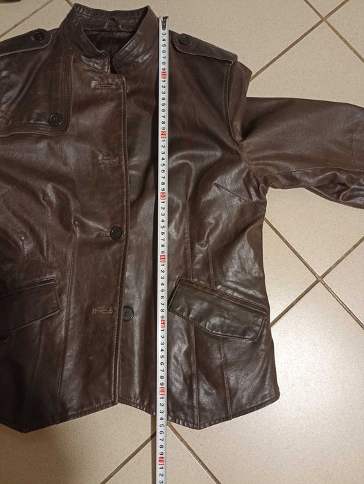 Дамско яке естествена кожа, намалена цена.