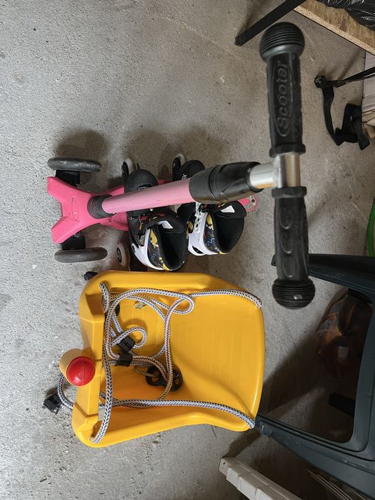 Детска люлка тротинетка количка и кънки