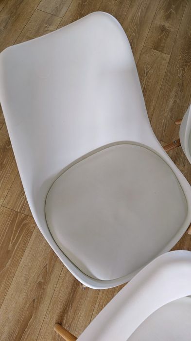 Scaun bucătărie/dinning KASTRUP alb/stejar natur