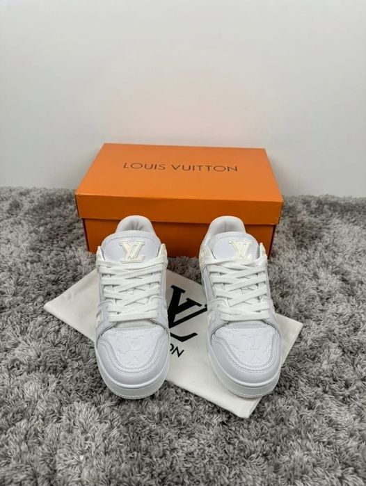 Adidasi LV Trainer Alb - Adidasi Fete Baieti Full Box