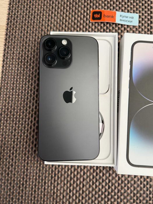 iPhone 14 Pro MAX Лизинг от16Е/мес  Space Black  черен 128Gb