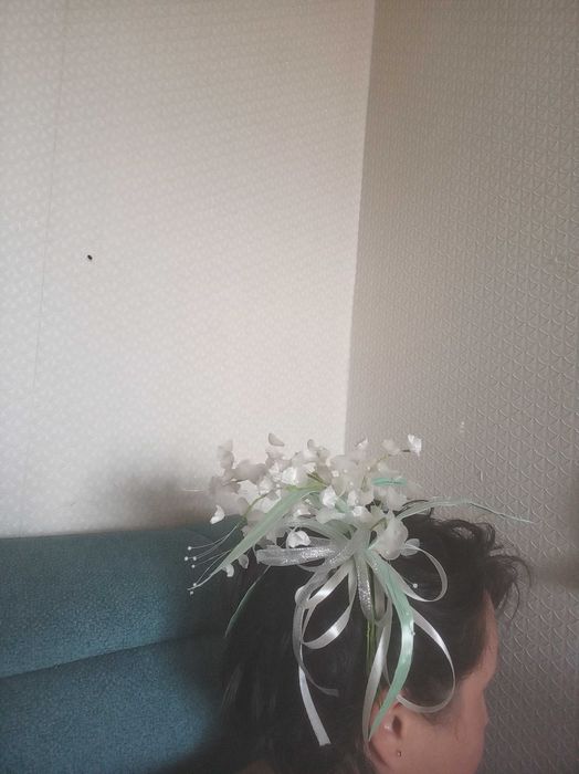 Букет ландышей из ткани