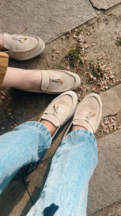 Мокасини Loro естествена кожа