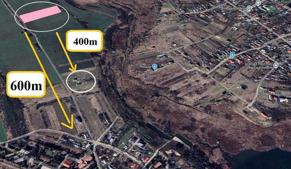 Proprietar, vând teren intravilan în Periș – 4.514 mp