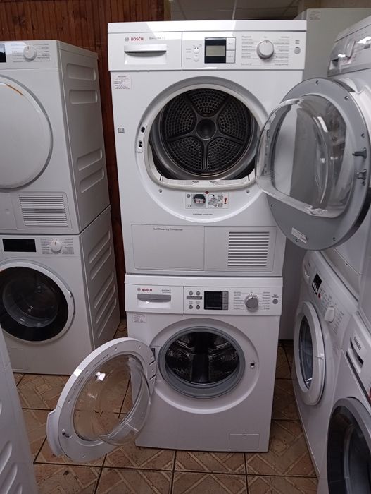 Комплект пералня и сушилня с термопомпа Бош Bosch  7кг А+++ Гаранция!