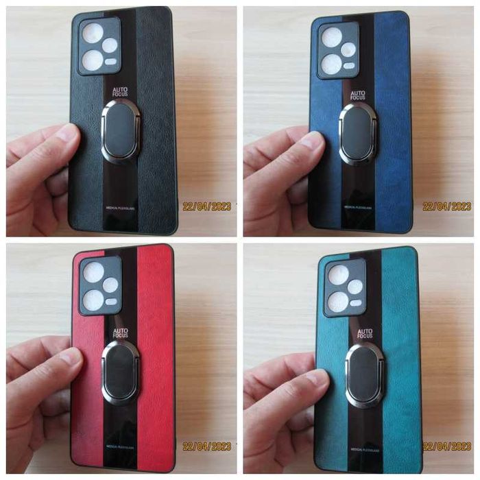 Xiaomi Redmi Note 12 Pro 5G / 12 Pro+ / PORSCHE Кожен кейс с пръстен