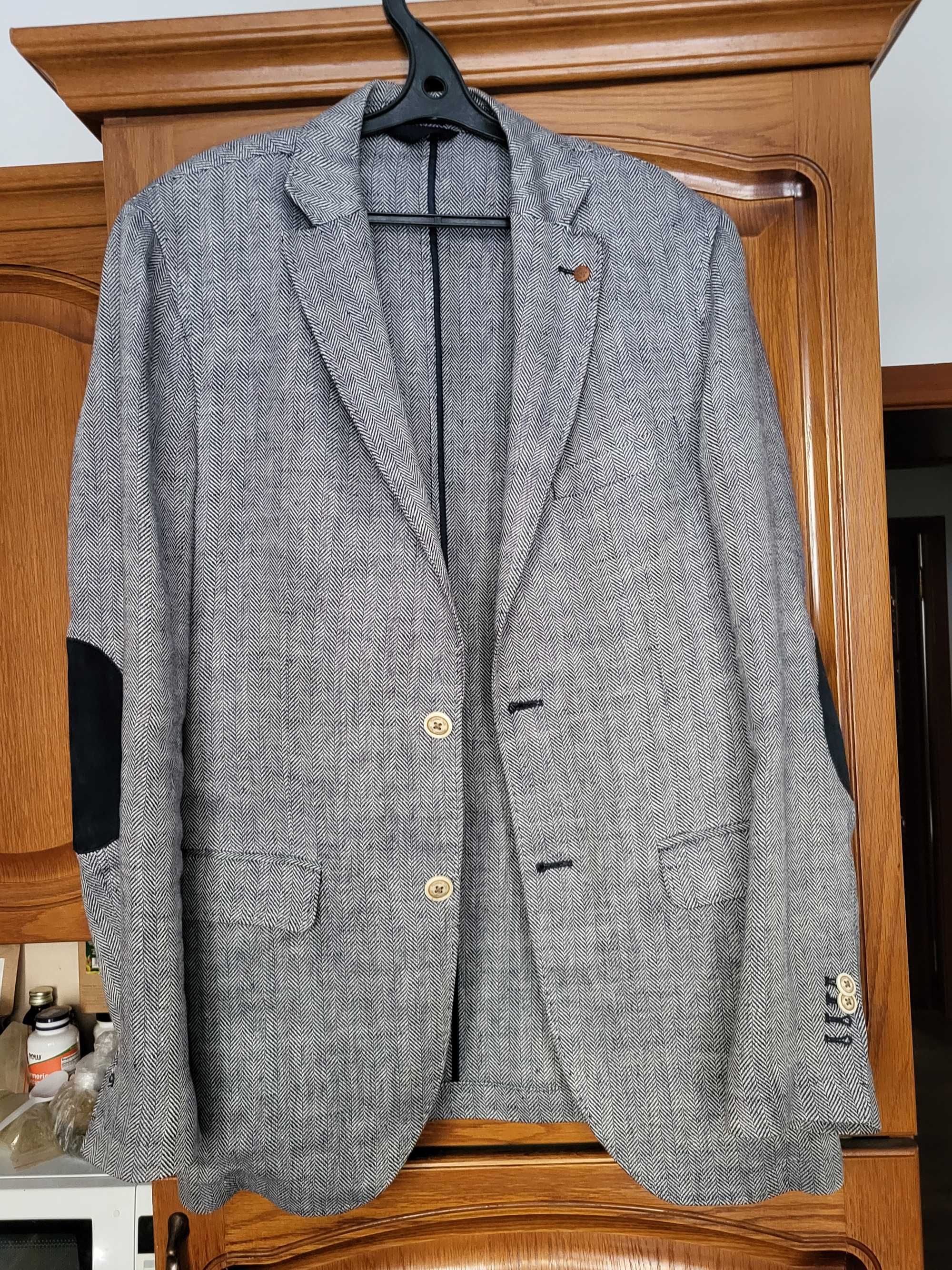 Пиджак льняной Massimo Dutti: 10 000 тг. - Мужские пиджаки Алматы на Olx