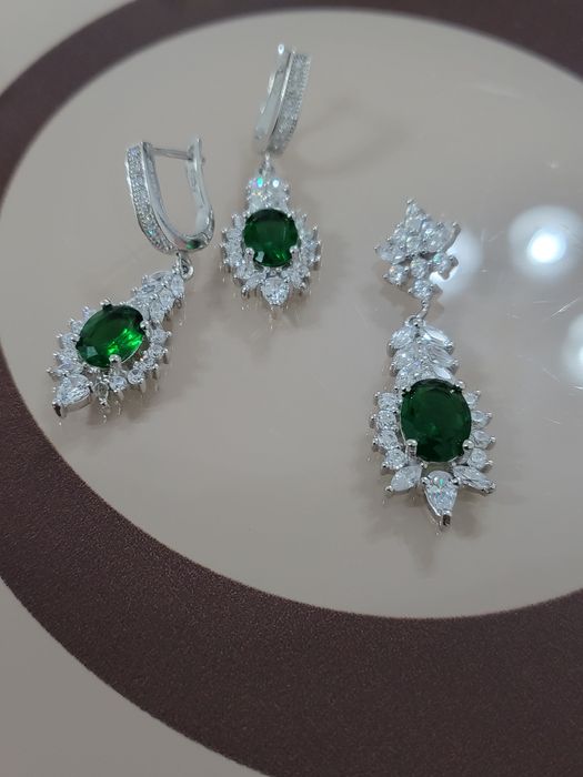 Bijuterii din argint pur 925 cu zircon și pietre naturale
