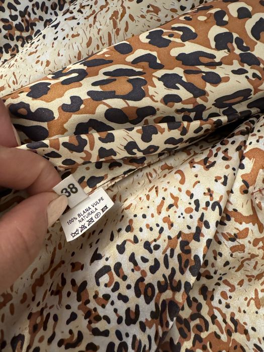 Vesta din blana naturala de vulpe S-M