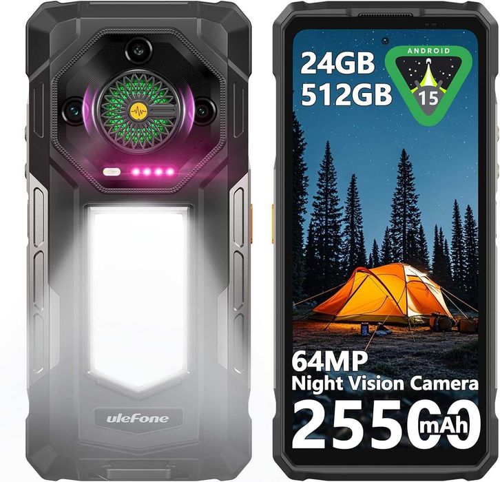 Ulefone Armor 33 25500mAh (66W),  Android 15, 24GB+512GB  6,95 120Hz