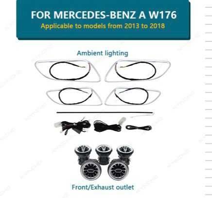 Mercedes Aмбиентно осветление, Светещи въздуховоди и 3D/4D Говорители