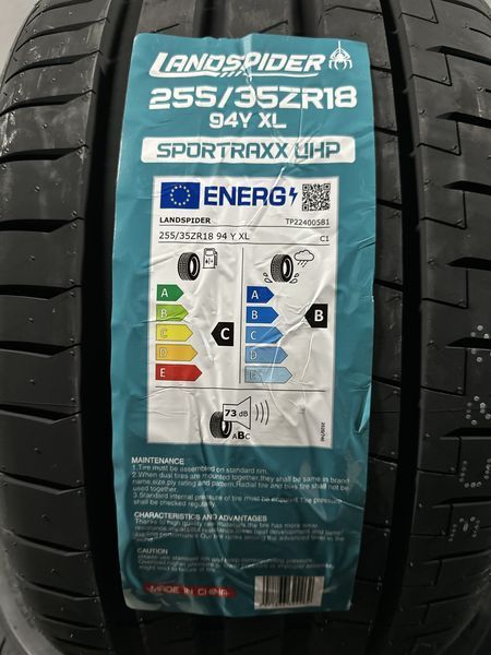 Нови летни гуми LANDSPIDER UHP 255/35R18 94Y XL БОРД 2553518