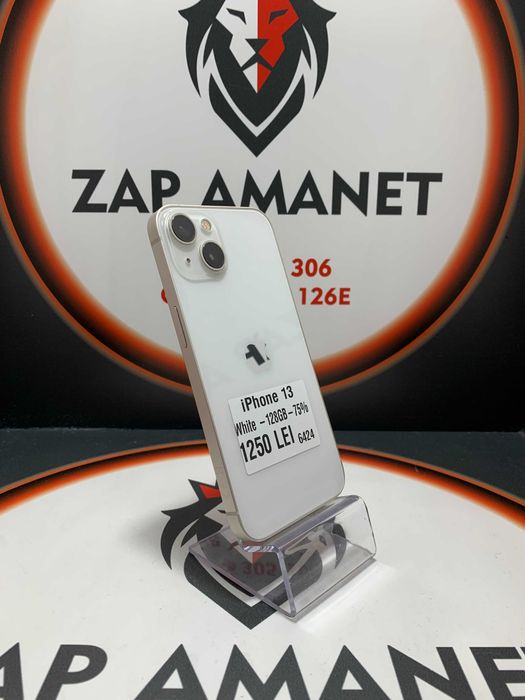 Zap Amanet Vitan - iPhone 13 - White - 128GB - 75%