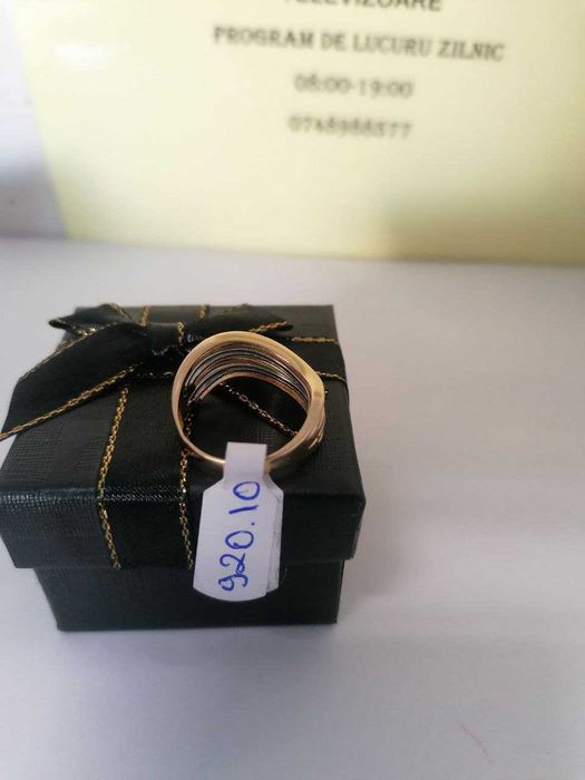 inel aur alb aur galben 14k (m2) star amanet