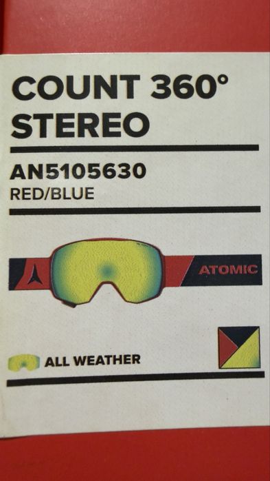 Ochelari ski Atomic Red-Blue 360° HD